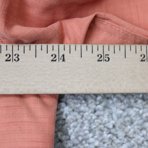 Quiksilver Waterman Shirt Mens Large Orange Comfort Fit Short Sleeve Modal/Poly - Picture 12 of 14